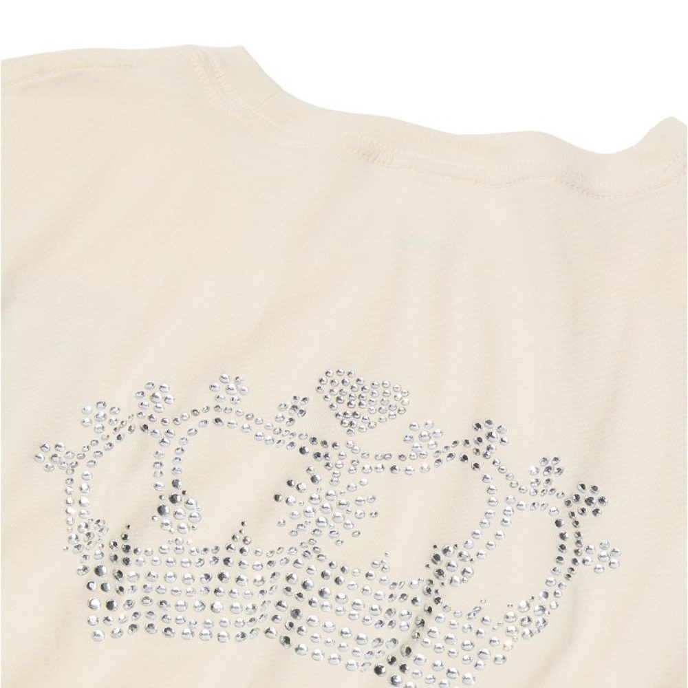 NEW PINK CAMPUS BLING COTTON TEE Limited Edition IN White shell Bling - Picture 3 of 5